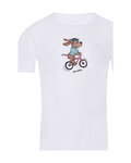 NU. BY HOLOKOLO Cycling short sleeve t-shirt - PEDAL POWER - white