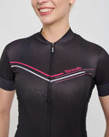 RIVANELLE Cycling short sleeve jersey - LEVEL UP - black