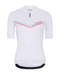 RIVANELLE Cycling short sleeve jersey - LEVEL UP - white