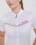 RIVANELLE Cycling short sleeve jersey - LEVEL UP - white