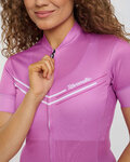 RIVANELLE Cycling short sleeve jersey - LEVEL UP - purple