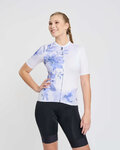 RIVANELLE Cycling short sleeve jersey - FLOWERY LADY - white/purple/blue