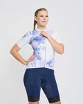 RIVANELLE Cycling short sleeve jersey - FLOWERY LADY - white/purple/blue