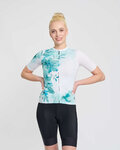 RIVANELLE Cycling short sleeve jersey - FLOWERY LADY - white/green