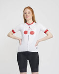 RIVANELLE Cycling short sleeve jersey - FRUIT LADY - white/red