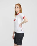 RIVANELLE Cycling short sleeve jersey - FRUIT LADY - white/red
