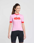 RIVANELLE Cycling short sleeve jersey - FRUIT LADY - pink/red