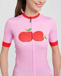 RIVANELLE Cycling short sleeve jersey - FRUIT LADY - pink/red