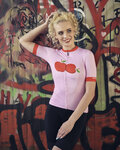 RIVANELLE Cycling short sleeve jersey - FRUIT LADY - pink/red