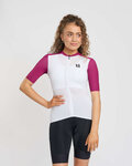 RIVANELLE Cycling short sleeve jersey - TECHNICAL  - white/bordeaux