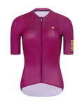 RIVANELLE Cycling short sleeve jersey - VICTORIOUS GOLD LADY - bordeaux