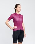 RIVANELLE Cycling short sleeve jersey - VICTORIOUS GOLD LADY - bordeaux