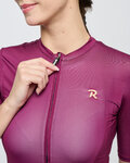 RIVANELLE Cycling short sleeve jersey - VICTORIOUS GOLD LADY - bordeaux