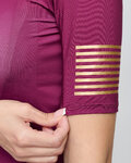 RIVANELLE Cycling short sleeve jersey - VICTORIOUS GOLD LADY - bordeaux