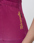 RIVANELLE Cycling short sleeve jersey - VICTORIOUS GOLD LADY - bordeaux