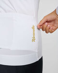 RIVANELLE Cycling summer long sleeve jersey - VICTORIOUS GOLD ELITE LADY - white
