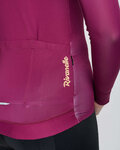 RIVANELLE Cycling summer long sleeve jersey - VICTORIOUS GOLD ELITE LADY - bordeaux