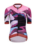 RIVANELLE Cycling short sleeve jersey - SUNSET ELITE LADY LIMITED EDITION - pink/multicolour