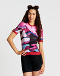 RIVANELLE Cycling short sleeve jersey - SUNSET ELITE LADY LIMITED EDITION - pink/multicolour