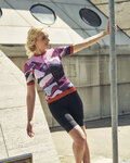 RIVANELLE Cycling short sleeve jersey - SUNSET ELITE LADY LIMITED EDITION - pink/multicolour