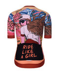 RIVANELLE Cycling short sleeve jersey - FREE ELITE LADY LIMITED EDITION - orange/multicolour