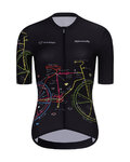 RIVANELLE Cycling short sleeve jersey - MAAPPI DARK LADY - black/multicolour