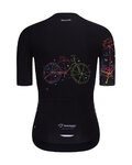 RIVANELLE Cycling short sleeve jersey - MAAPPI DARK LADY - black/multicolour