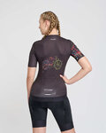 RIVANELLE Cycling short sleeve jersey - MAAPPI DARK LADY - black/multicolour