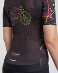 RIVANELLE Cycling short sleeve jersey - MAAPPI DARK LADY - black/multicolour