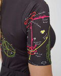 RIVANELLE Cycling short sleeve jersey - MAAPPI DARK LADY - black/multicolour
