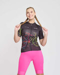 RIVANELLE Cycling short sleeve jersey - MAAPPI DARK LADY - black/multicolour