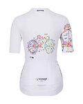 RIVANELLE Cycling short sleeve jersey - MAAPPI ELITE LADY - white/multicolour