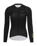 RIVANELLE Cycling summer long sleeve jersey - VICTORIOUS GOLD ELITE LADY - black