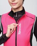 RIVANELLE Cycling gilet - WIND/RAIN LADY - pink