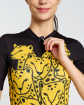 RIVANELLE Cycling short sleeve jersey - CHEETAH II - yellow/black