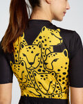 RIVANELLE Cycling short sleeve jersey - CHEETAH II - yellow/black
