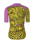 RIVANELLE Cycling short sleeve jersey - CHEETAH - yellow/pink