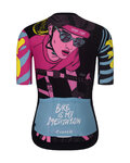 RIVANELLE Cycling short sleeve jersey - MEDITATION - black/pink