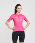 RIVANELLE Cycling short sleeve jersey - DRAW UP - pink