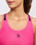 RIVANELLE Cycling sleeveless jersey - SPARK ELITE - pink/black