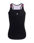 RIVANELLE Cycling sleeveless jersey - SPARK ELITE - black/pink