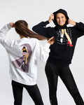 RIVANELLE hoodie - LETS GO GIRL - white/multicolour