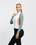 RIVANELLE Cycling winter long sleeve jersey - SPECIAL - white/green