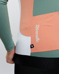 RIVANELLE Cycling winter long sleeve jersey - SPECIAL - white/green