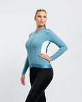 RIVANELLE Cycling winter long sleeve jersey - SPECIAL - blue