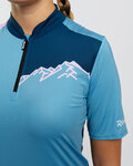 RIVANELLE Cycling short sleeve jersey - ADVENTURE - blue