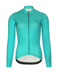 RIVANELLE Cycling winter long sleeve jersey - STARLIGHT WINTER  - turquoise