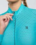 RIVANELLE Cycling winter long sleeve jersey - STARLIGHT WINTER  - turquoise