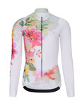 RIVANELLE Cycling winter long sleeve jersey - FLOWERY WINTER - yellow/multicolour