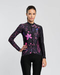 RIVANELLE Cycling winter long sleeve jersey - OASIS WINTER - black/pink